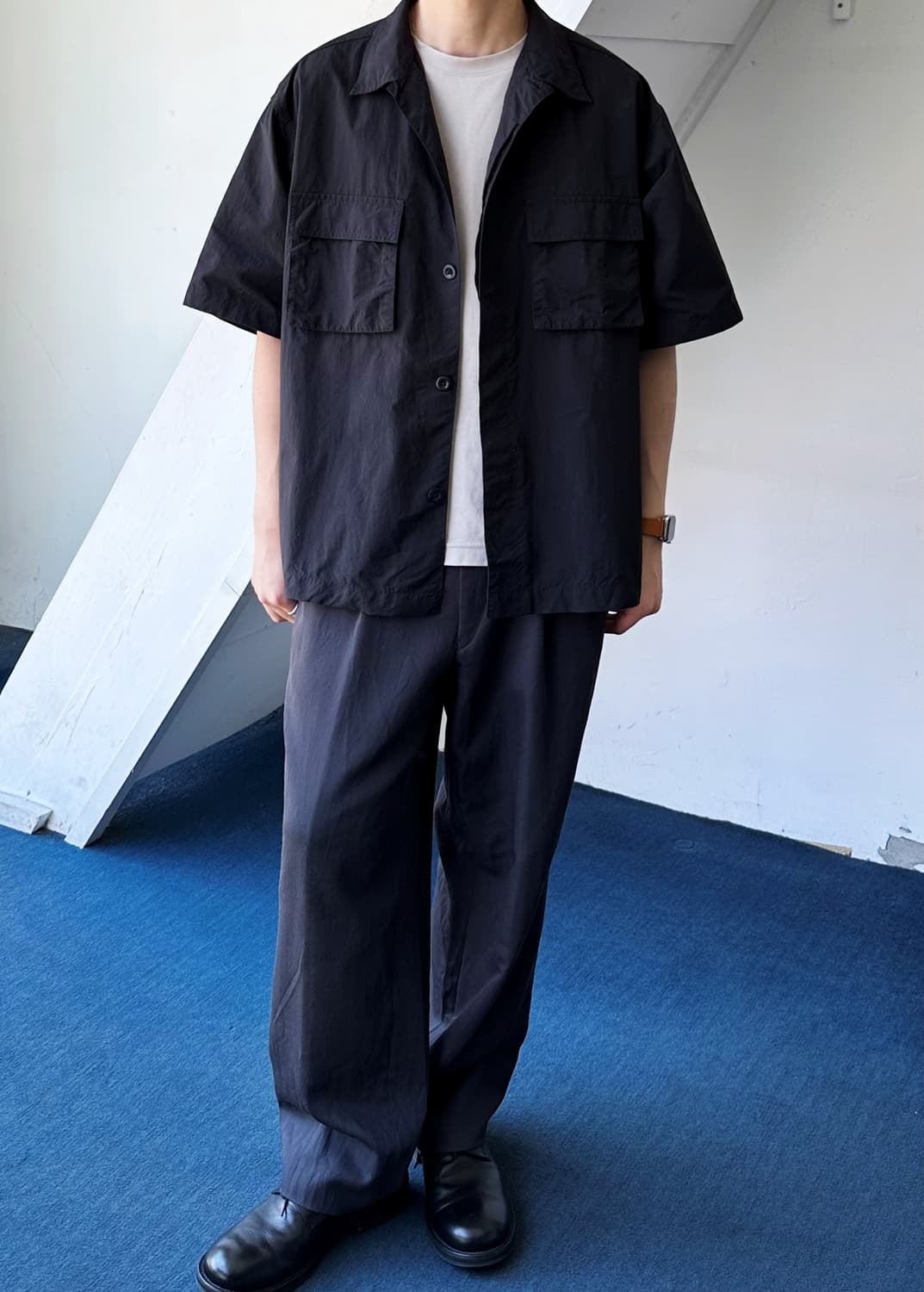 Ripstop fabric mil design H/S shirt 상품이미지5