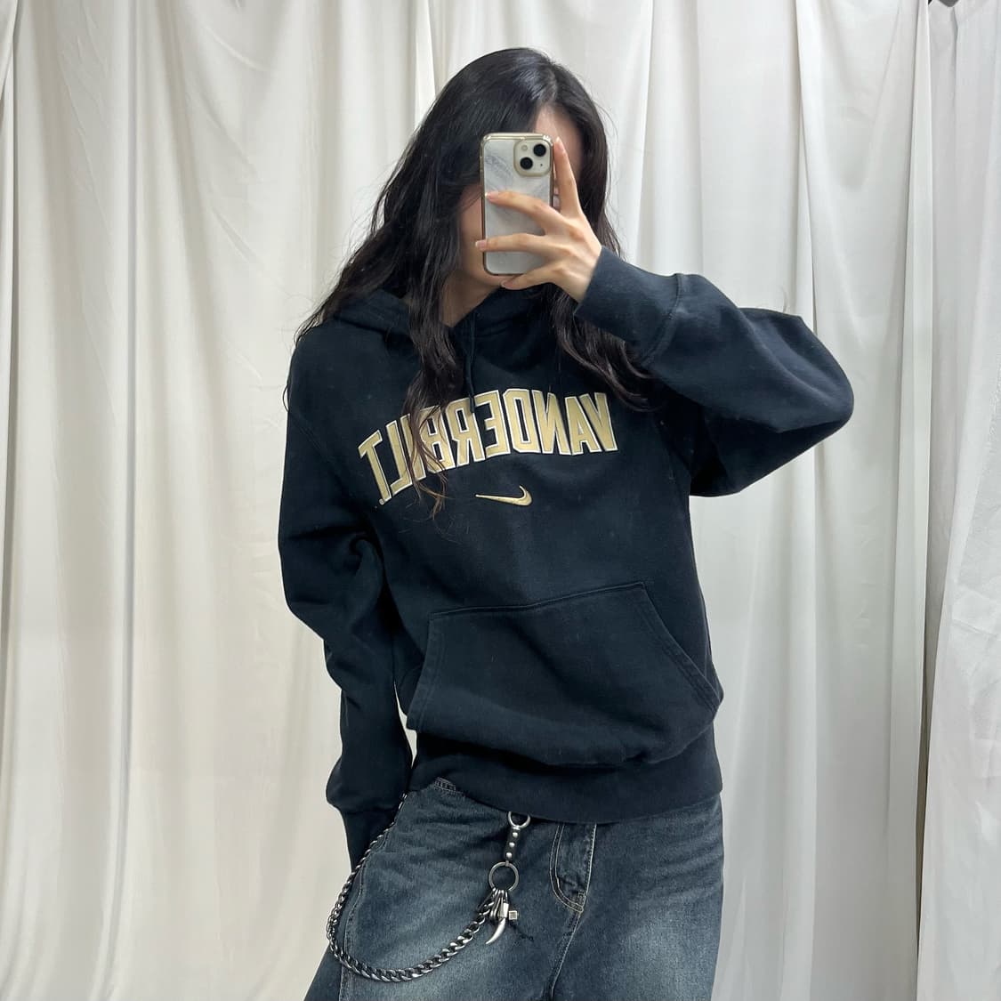 Nike 00‘s black Vanderbilt hoody 상품이미지1