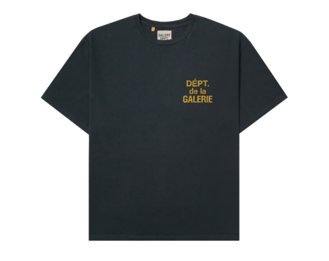 [L,XL] 구매합니다 갤러리 디파트먼트 프렌치 티셔츠 블랙 상품이미지1