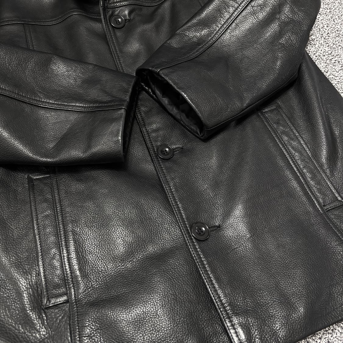 올드 제이크루 레더 카코트 상품이미지6