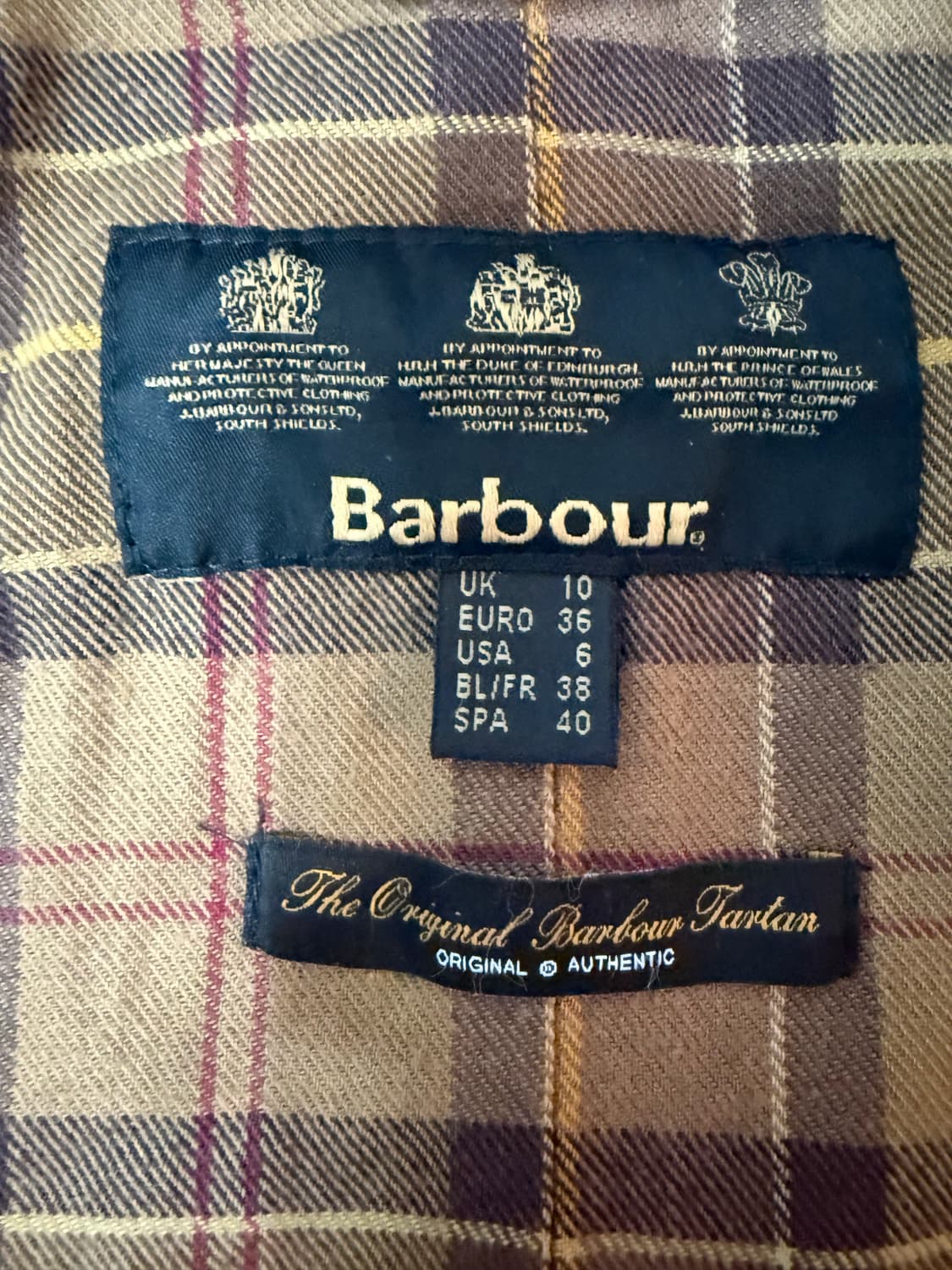 바버 빈티지 비드넬 왁스 자켓 상품이미지5