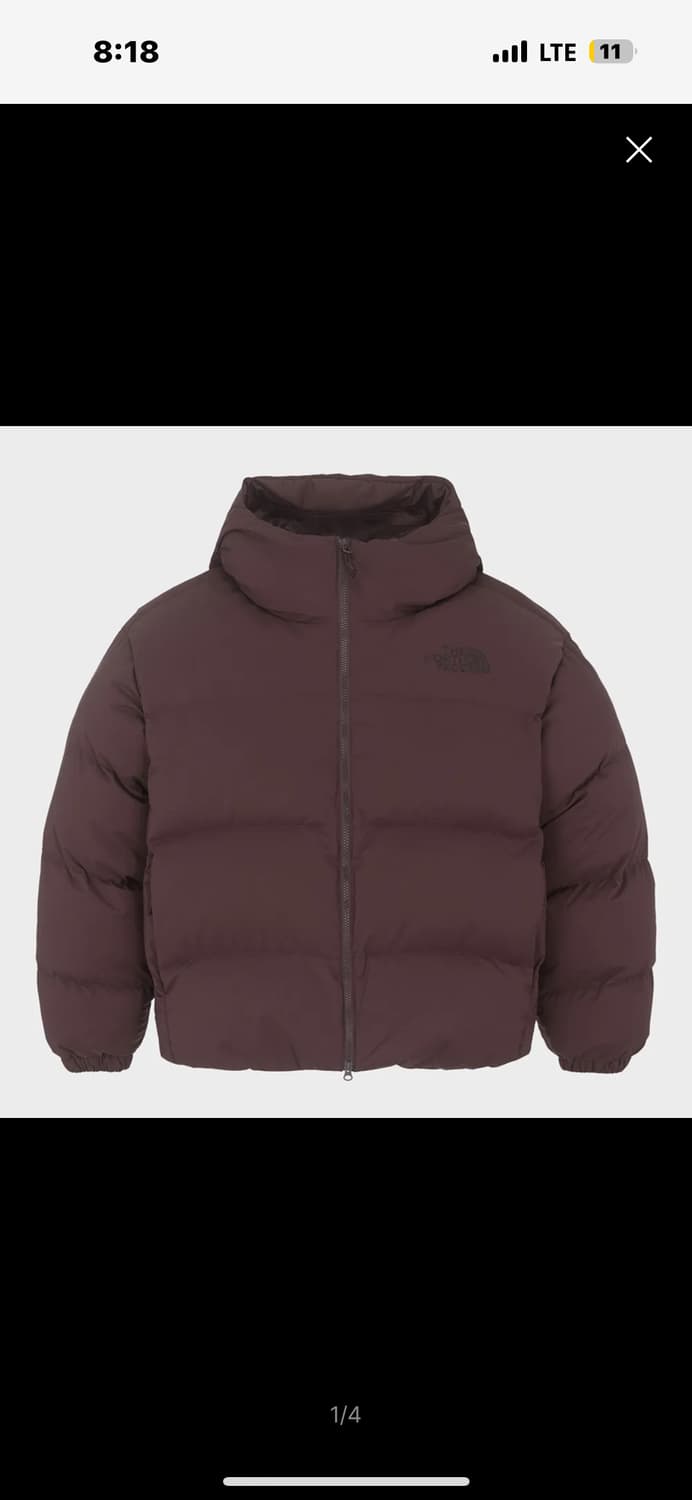 노스페이스 패딩 화이트라벨 다운 자켓 브라운 상품이미지1