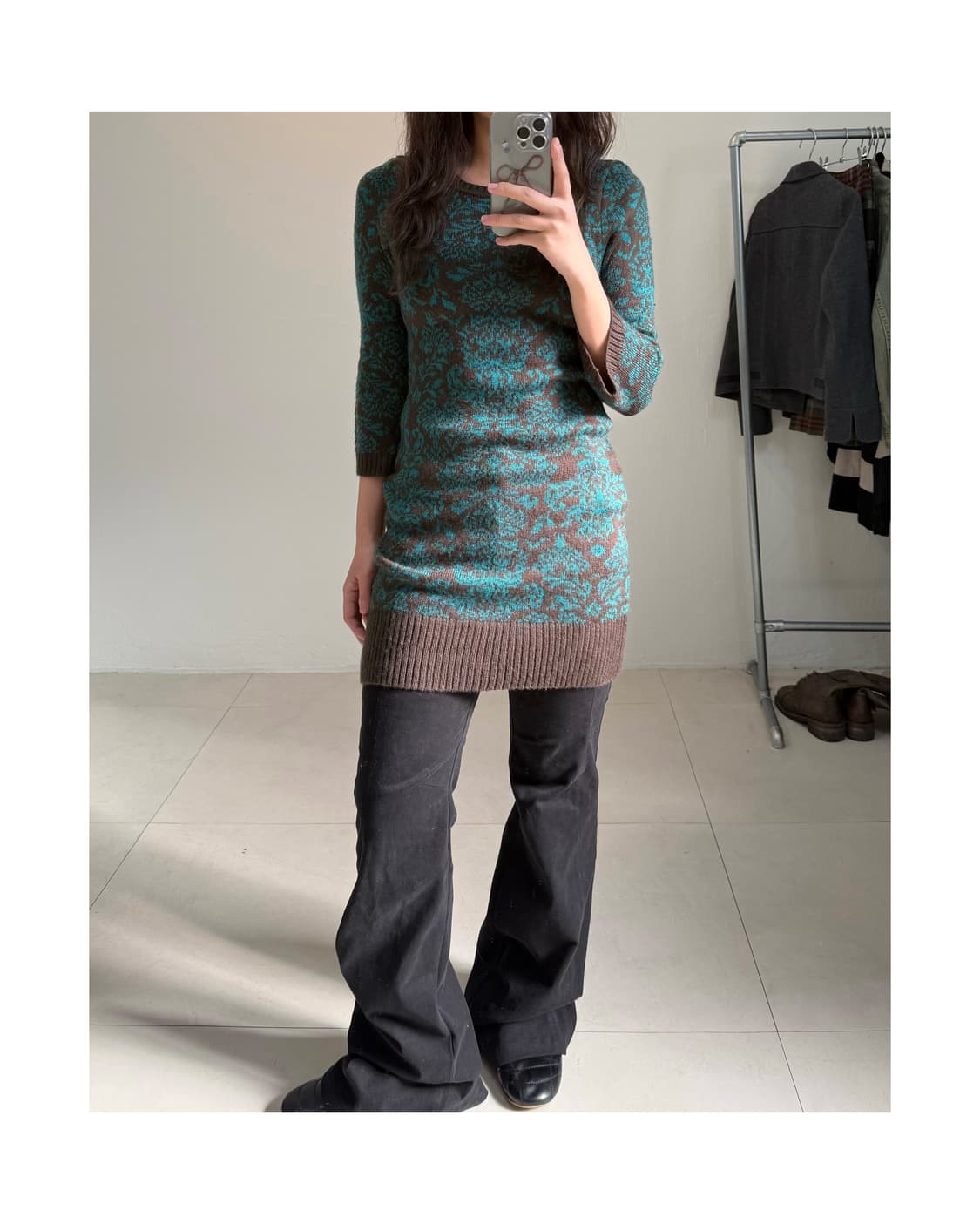 빈티지 니트 원피스  상품이미지5