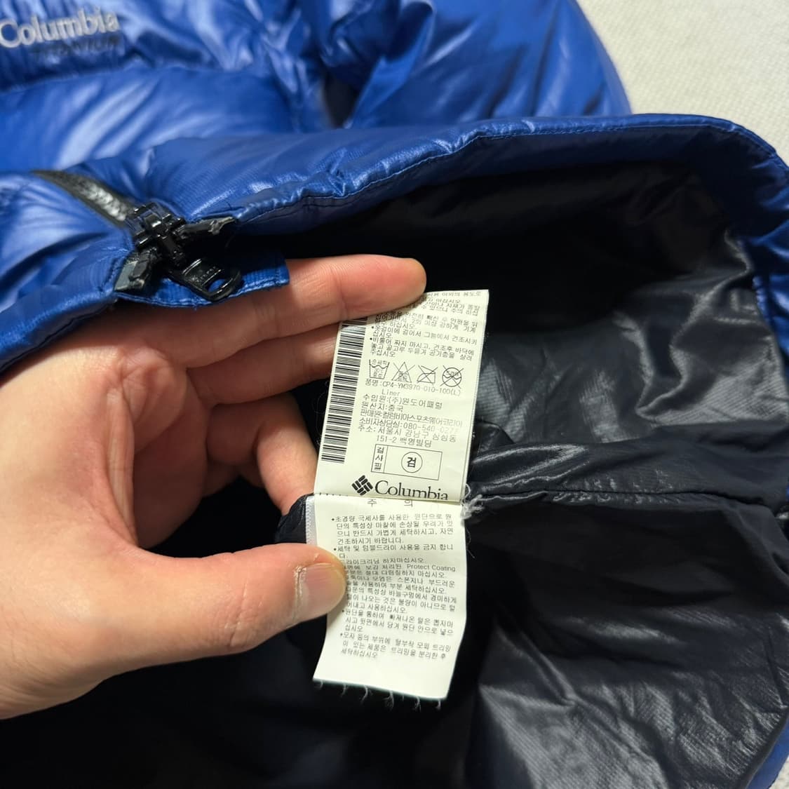 컬럼비아 티타늄 구스다운 경량패딩 상품이미지4