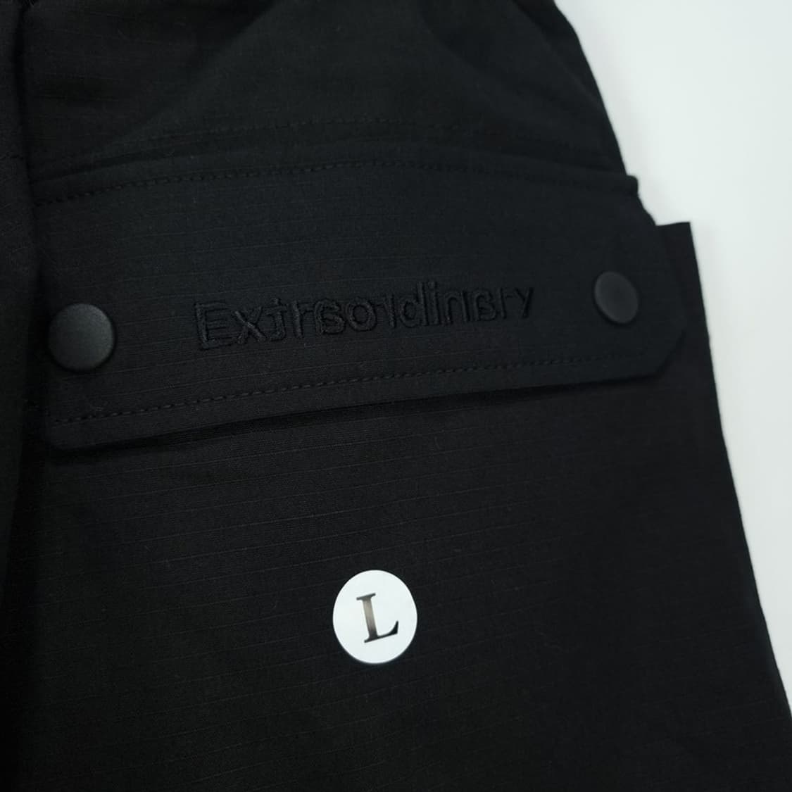 [엑스트라오디너리](새상품) 빅 포켓 카고 팬츠 블랙 M18873 상품이미지6