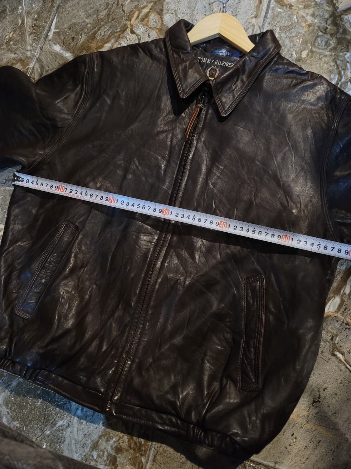 90's~ 타미힐피거 오리지날 양가죽 봄버자켓  상품이미지5
