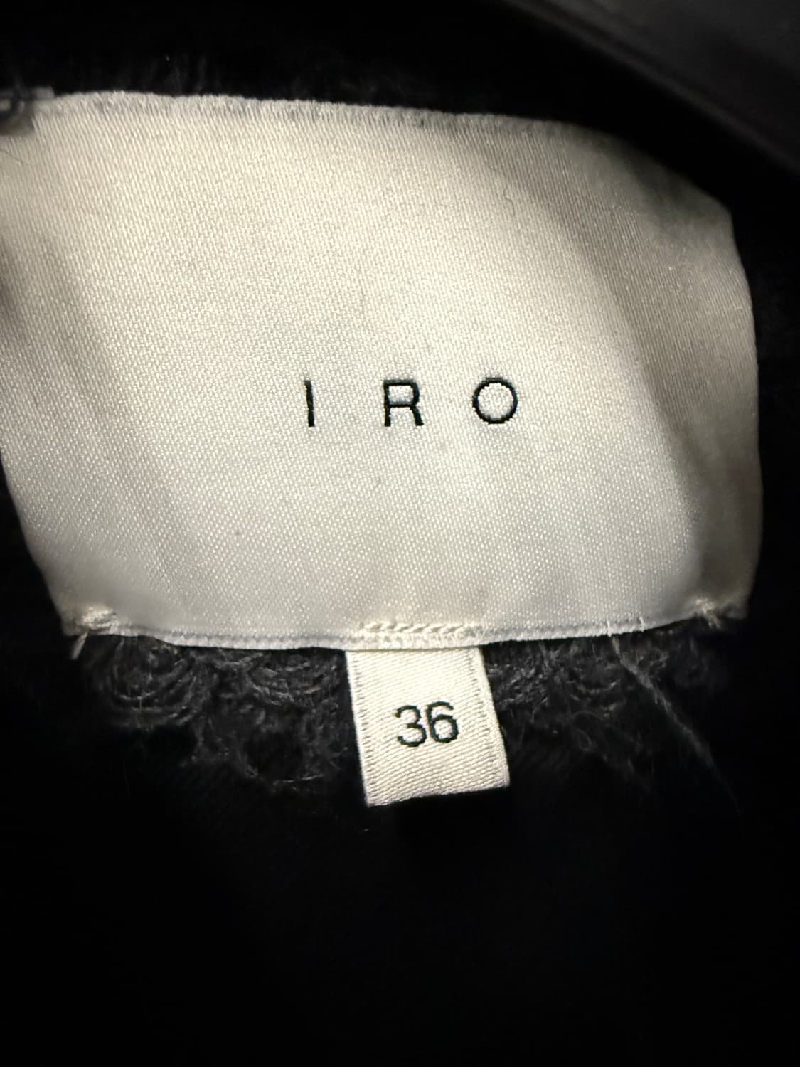 IRO 그레이 알파카 부클레 베스트 36사이즈 상품이미지5