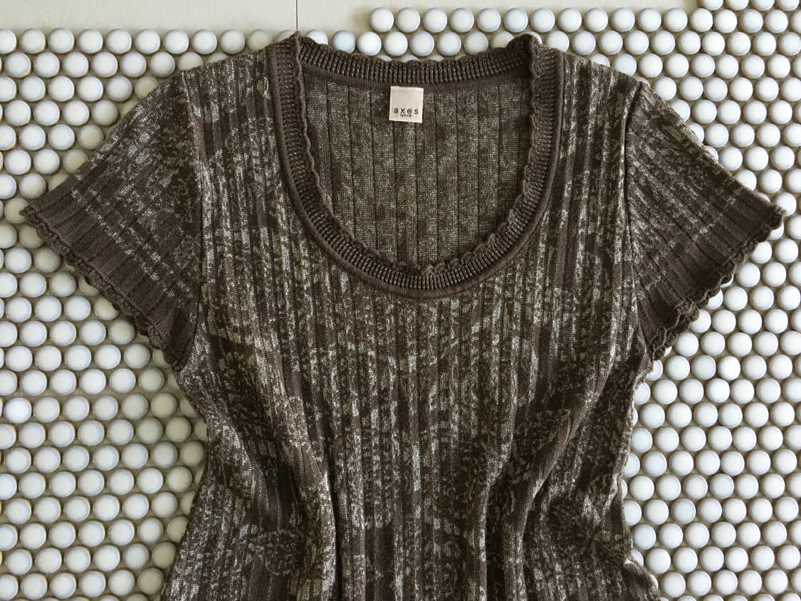 axes femme) floral jacquard knit dress 상품이미지6