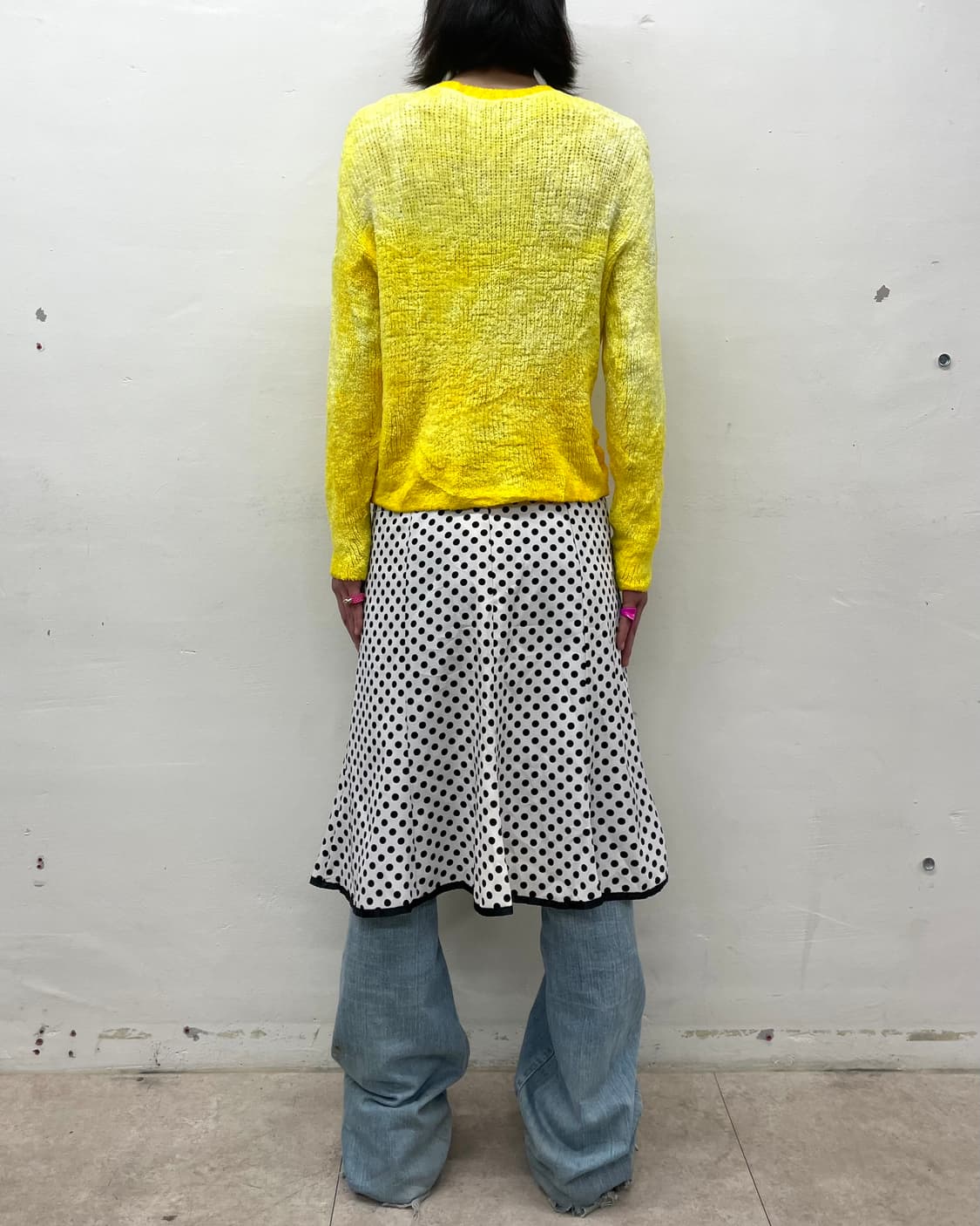 yellow washed knitwear  상품이미지5