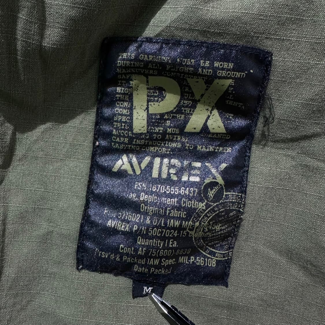 아비렉스 엠브로이디드 밀리터리 정글 퍼티그 자켓 상품이미지4