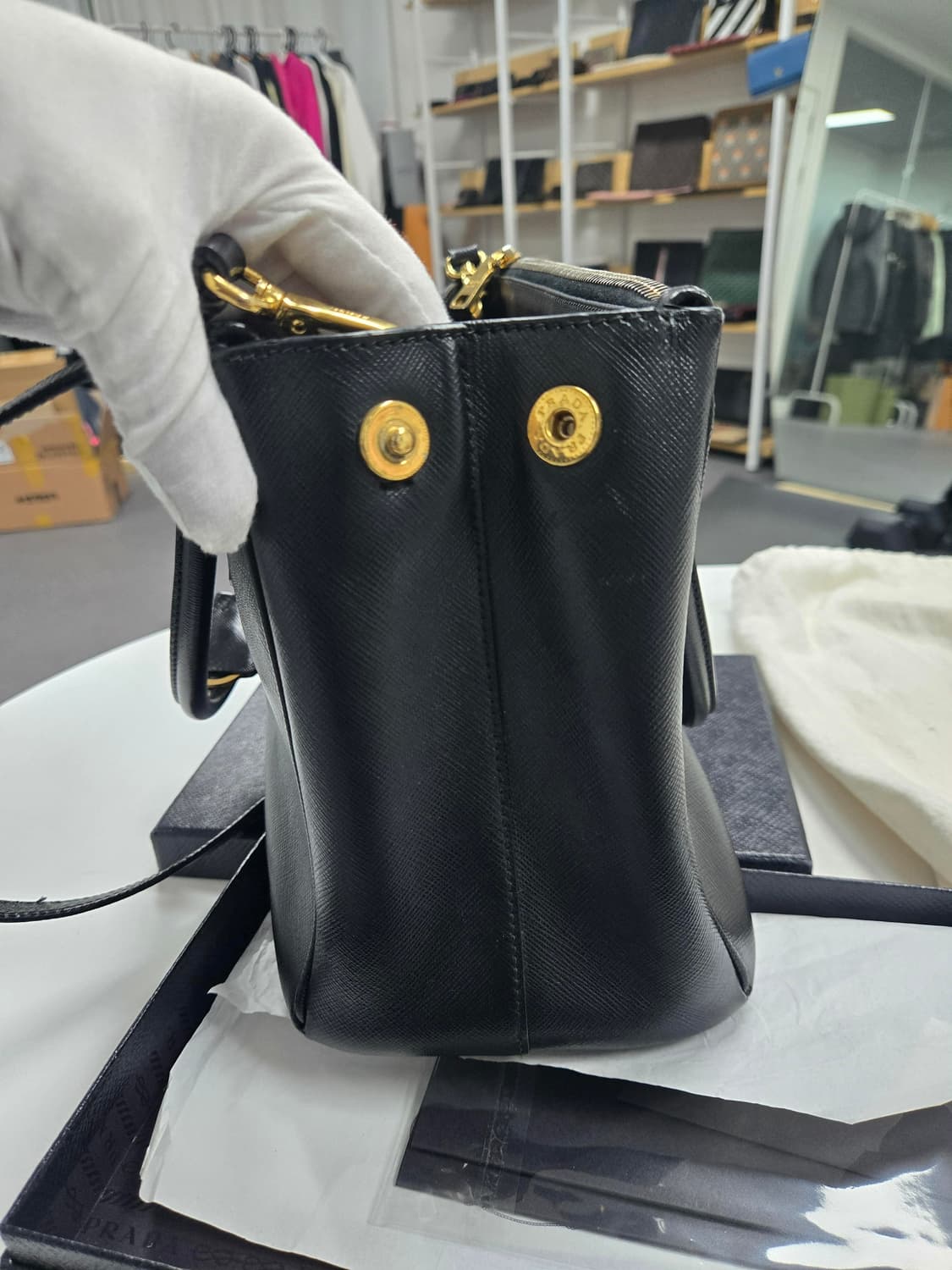 [A급컨디션] 프라다 사피아노 토트 숄더백 상품이미지3