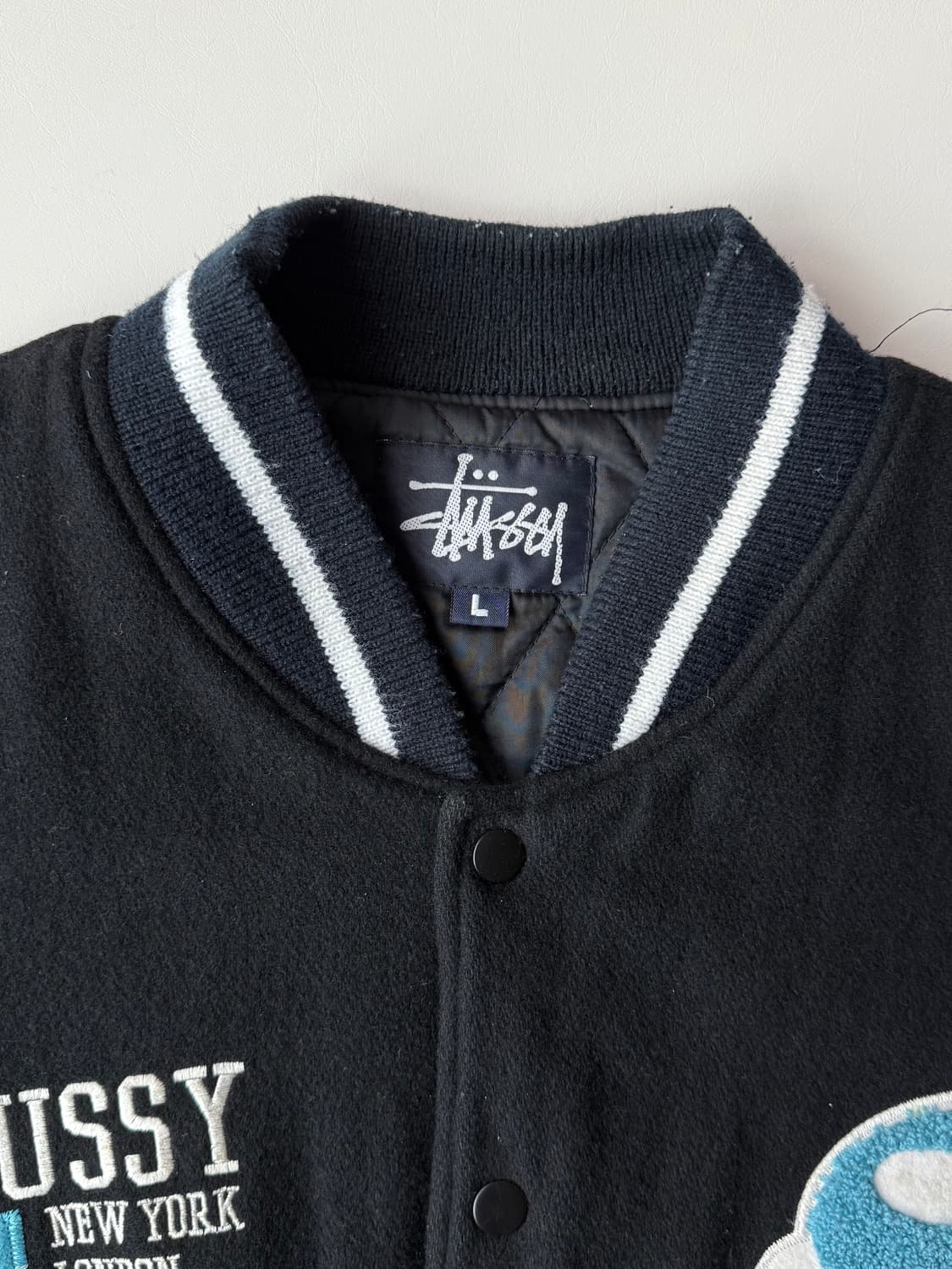 90s 스투시 BIG4 바시티 자켓 상품이미지4