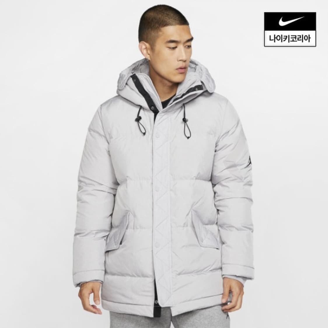 XL) 나이키 조던 윙스 다운 파카 덕다운 패딩 그레이 상품이미지9