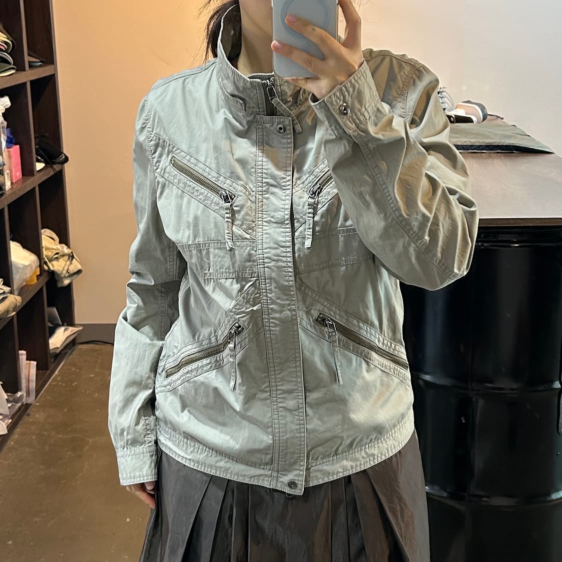 Hideaways 지퍼 디테일 자켓 상품이미지8