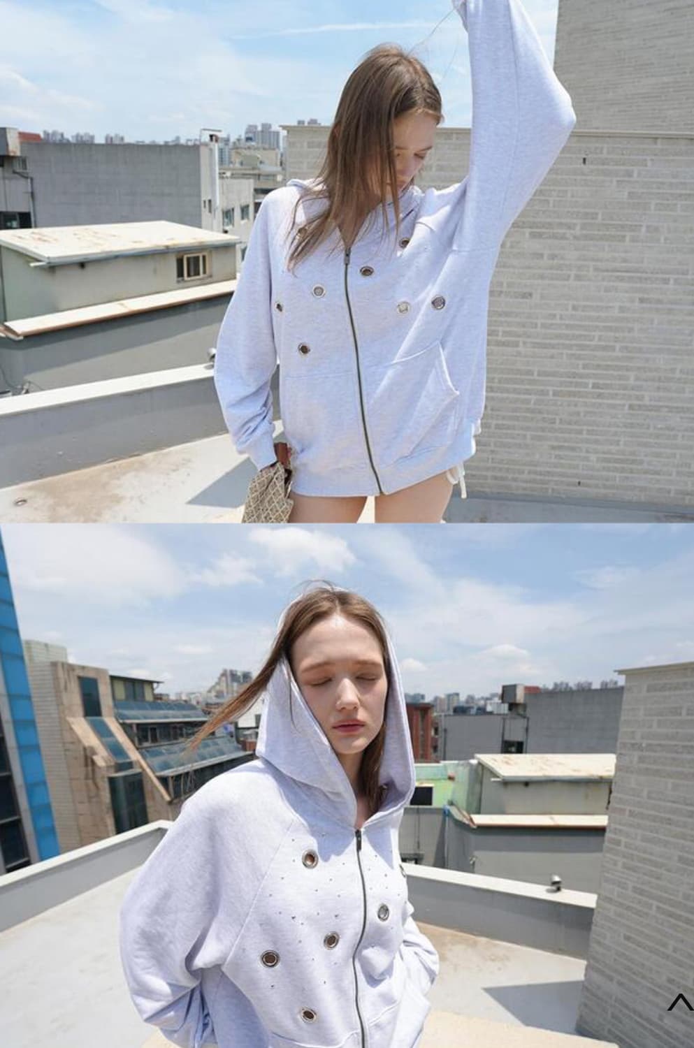페인츄얼 Stud Circle-ring Hoodie 상품이미지2