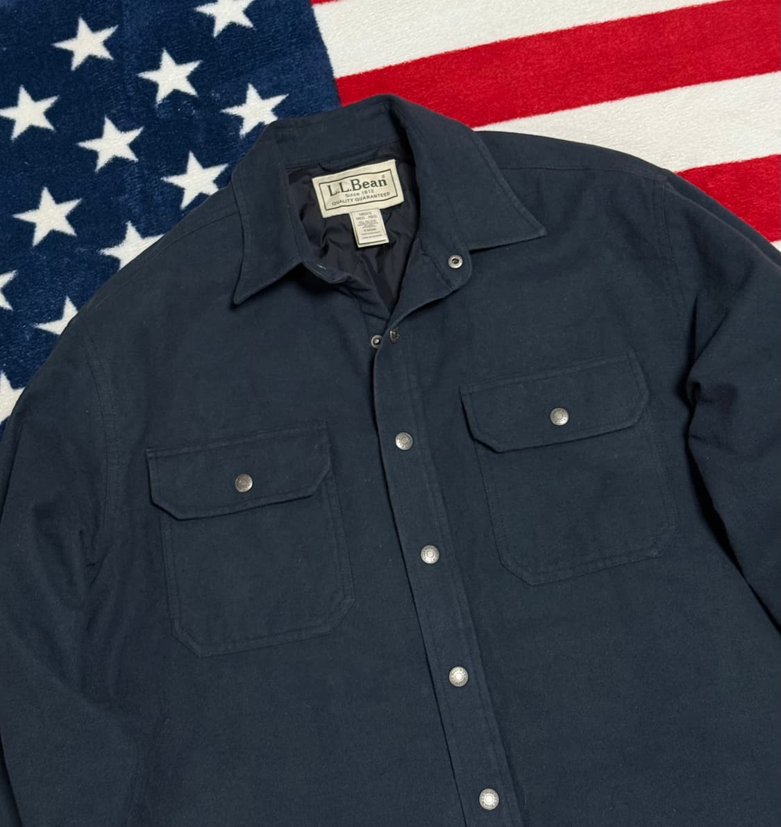 𝐋.𝐋 𝐁𝐞𝐚𝐧 퀄팅안감 셔츠형자켓 엘엘빈 vintage 상품이미지5