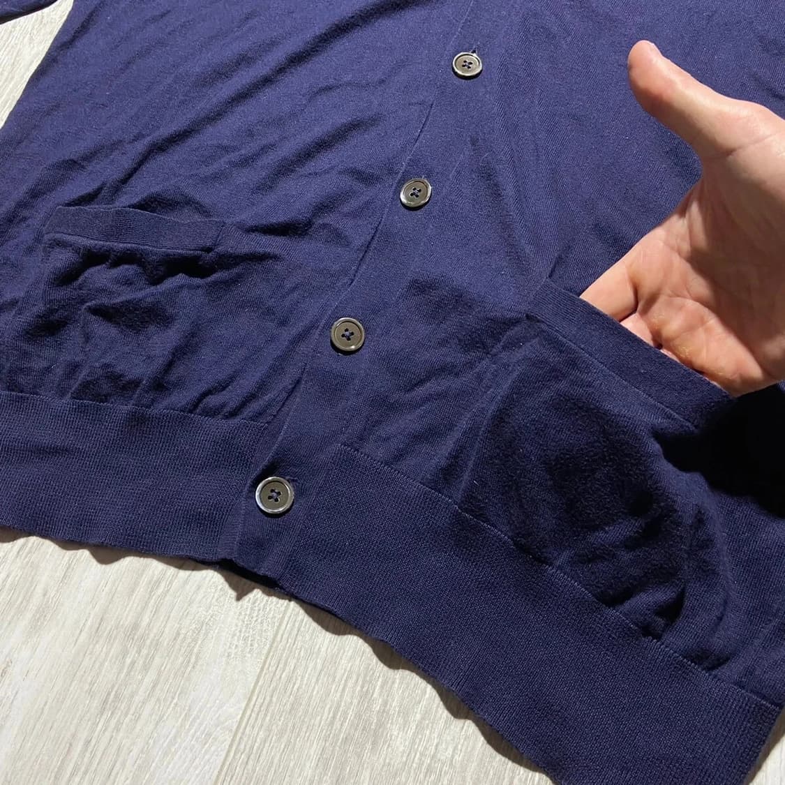 폴로 랄프 로렌 피마 코튼 네이비색 가디건 상품이미지2