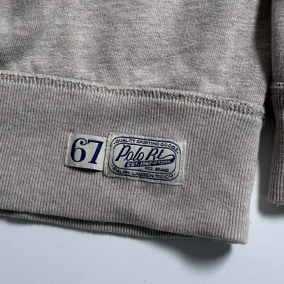 폴로 아치로고 베이지 맨투맨  상품이미지5