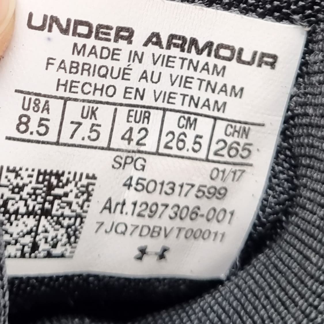 언더아머 하퍼2 야구화 265 상품이미지6