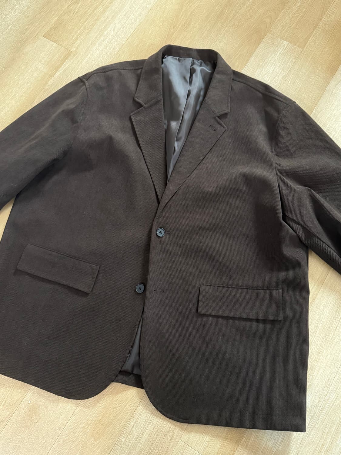 무신사스탠다드 코듀로이 블레이저 XL 브라운 상품이미지1