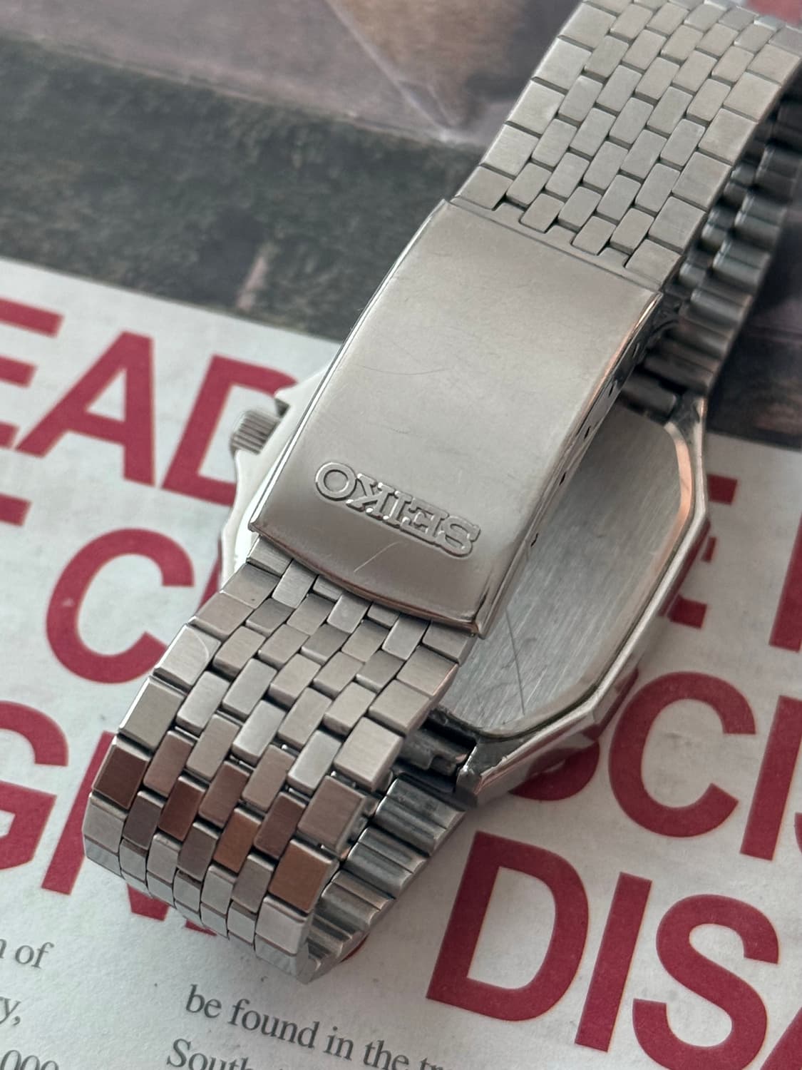 Seiko 세이코 Chronos Square Quartz Day-Date 상품이미지4