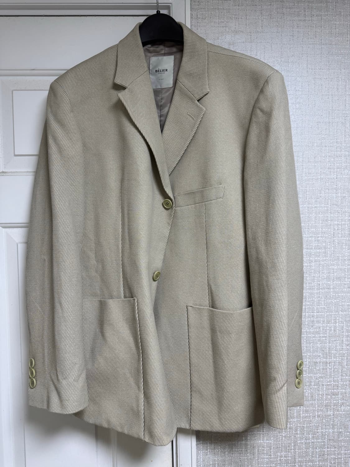 [M] 벨리에 다이애그널 오버사이즈 블레이저 상품이미지1