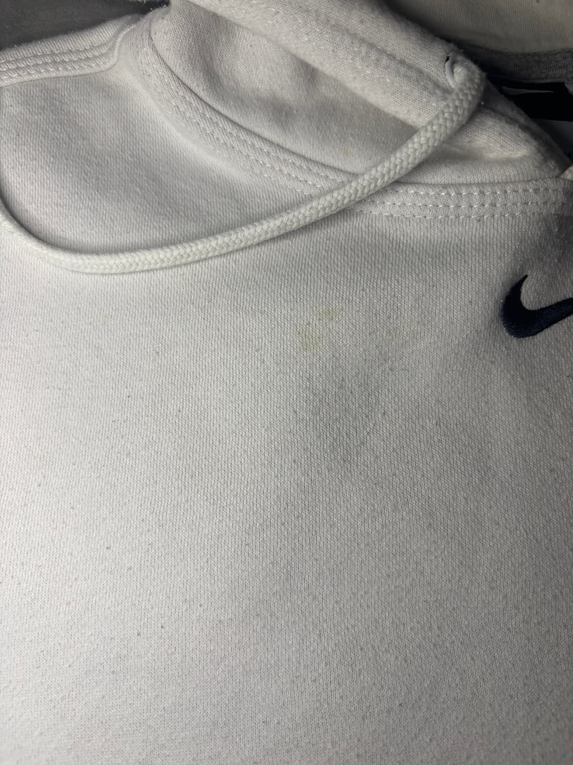 나이키 화이트 후드키 (블랙 스우쉬) L 상품이미지4