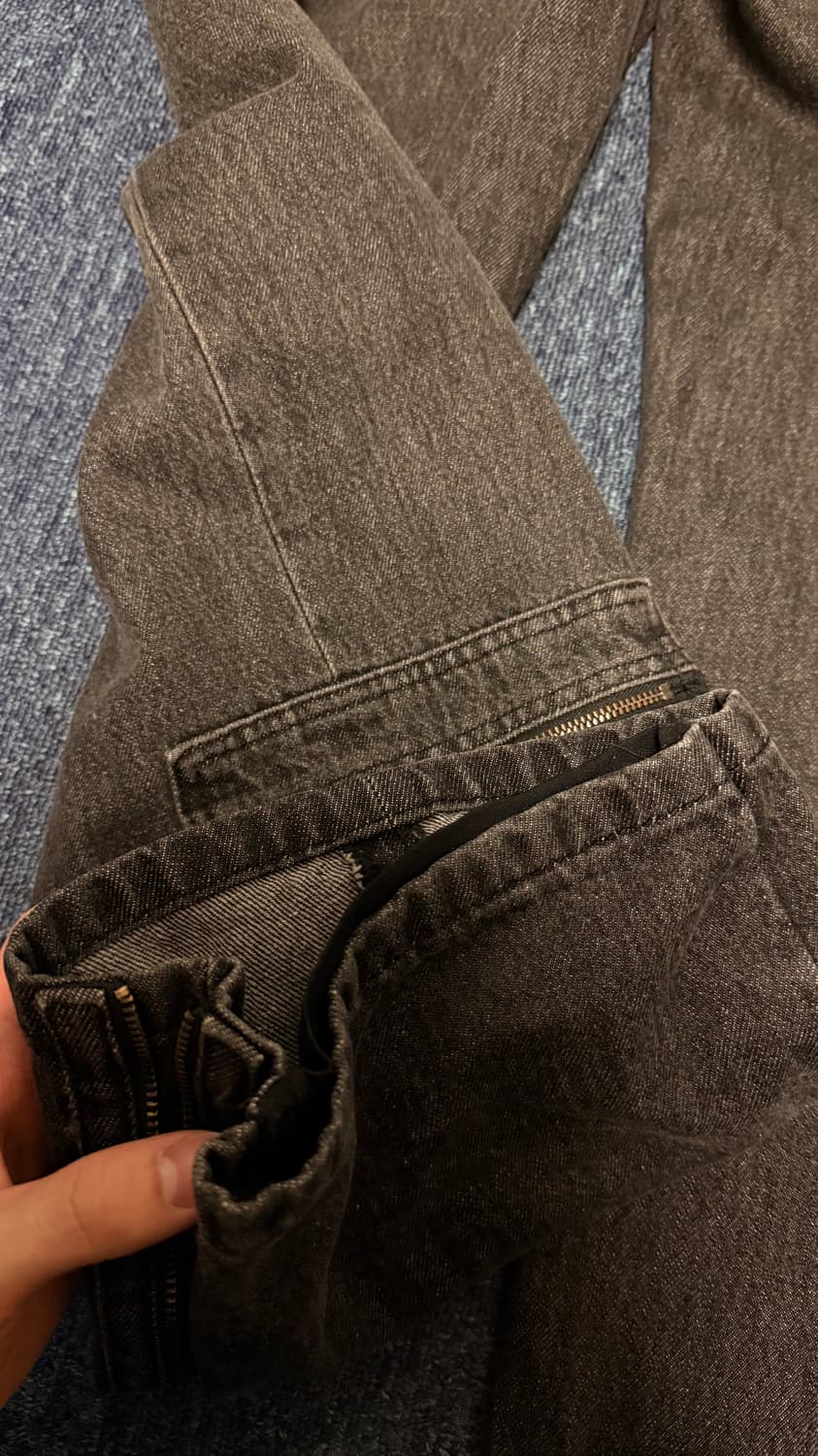 와이프로젝트 팝업진 흑청 XS 상품이미지3