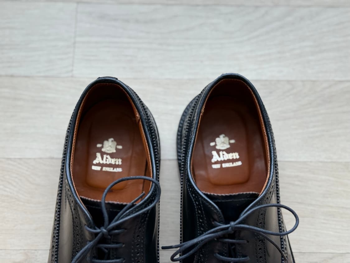 알든 Alden 9751 롱 윙 블러처 US9.5 블랙 상품이미지7