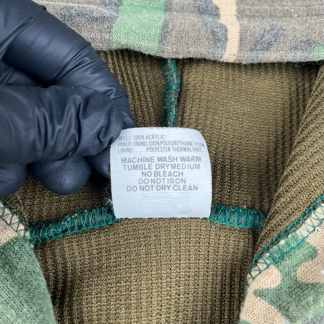 빈티지 카모 라이트웨이트 써멀 후드집업 상품이미지4