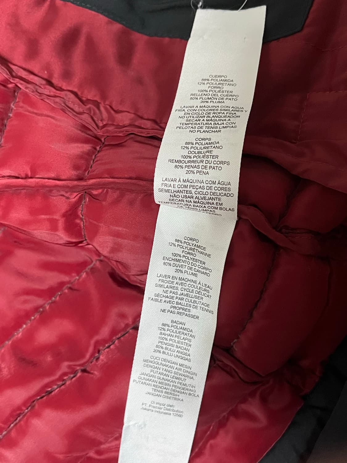 아르마니 익스체인지 경량 패딩 95-100 상품이미지5