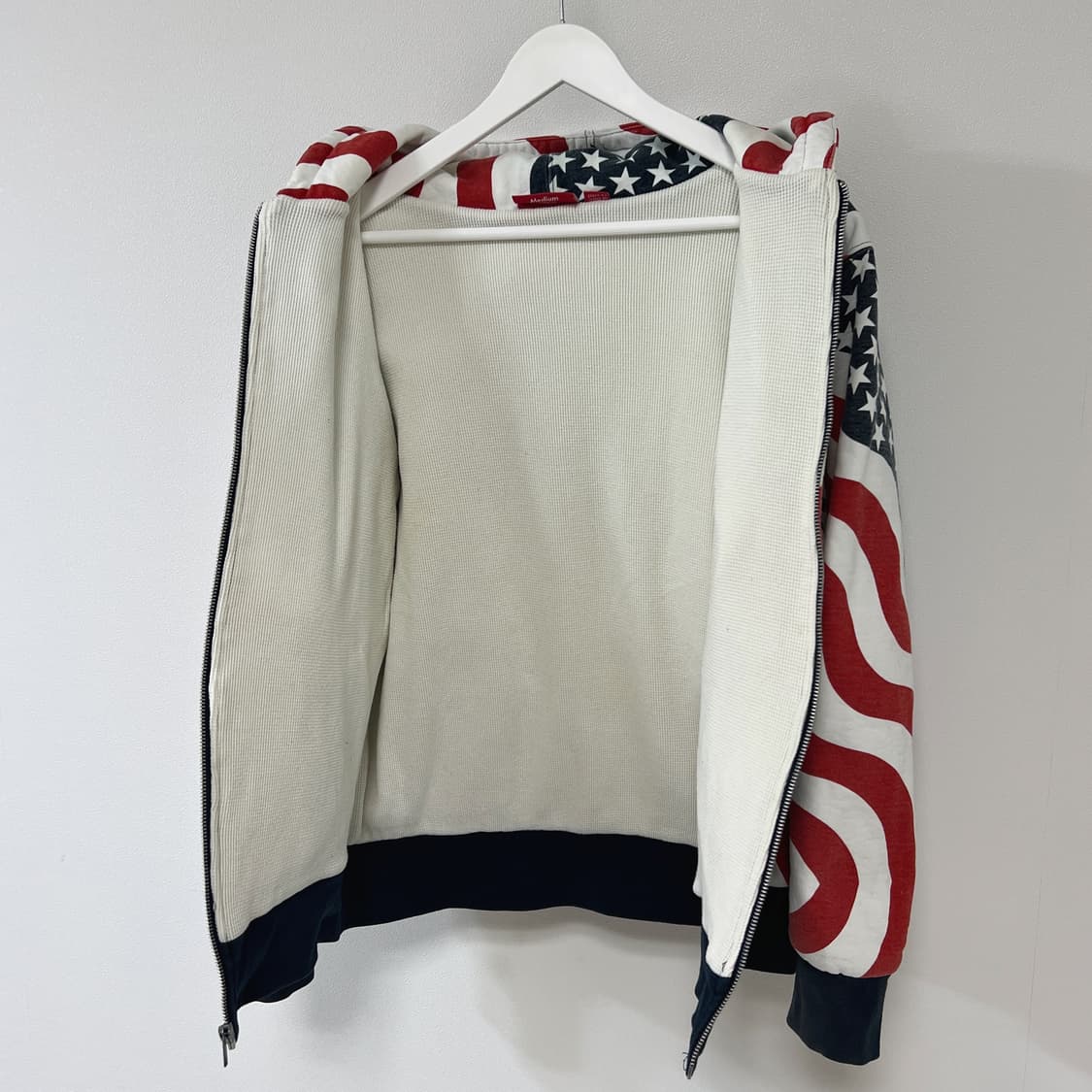 슈프림 14FW 3M 리플렉티브 성조기 써멀 후드집업 상품이미지6