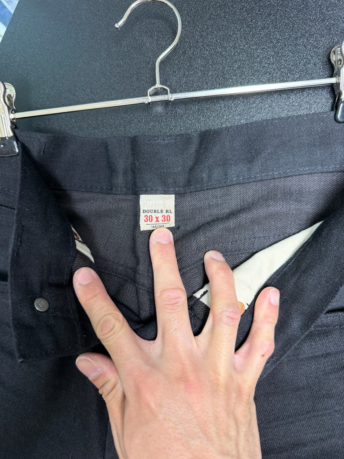 RRL 30x30 블랙 온 블랙 판매합니다 상품이미지6