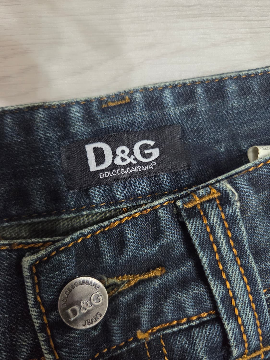 00s D&G 아카이브 ITALY 11  데님 팬츠 상품이미지5