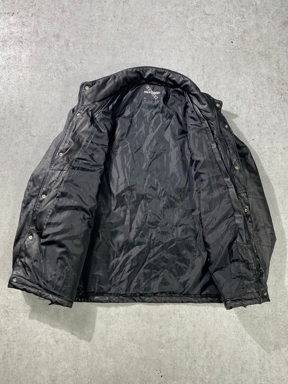 [M] HILL CROP 힐 크롭 블랙 레더 자켓 상품이미지5