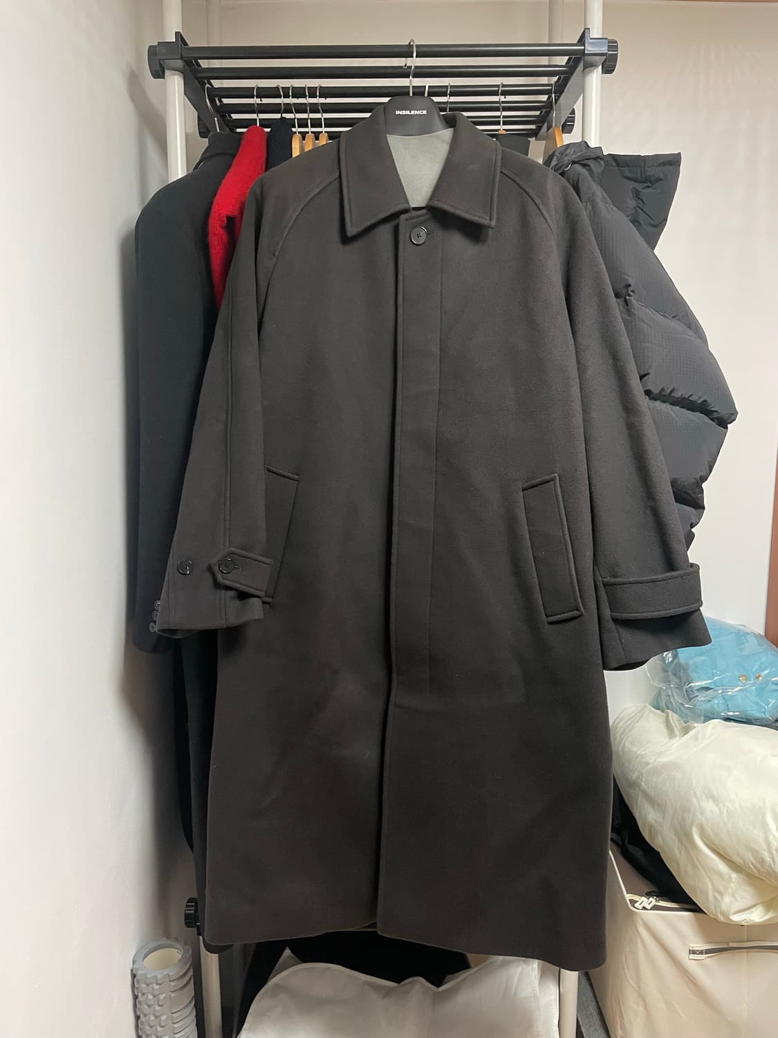 인사일런스 마펠 캐시미어 발마칸 코트 MUD GREY(L) 상품이미지1