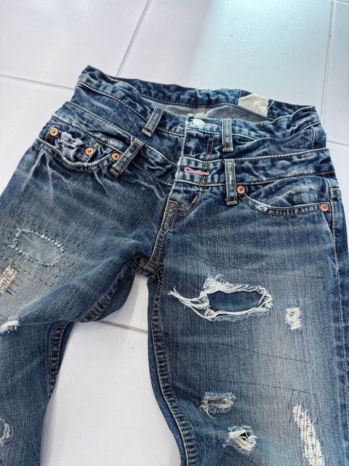 double waist jeans 상품이미지2