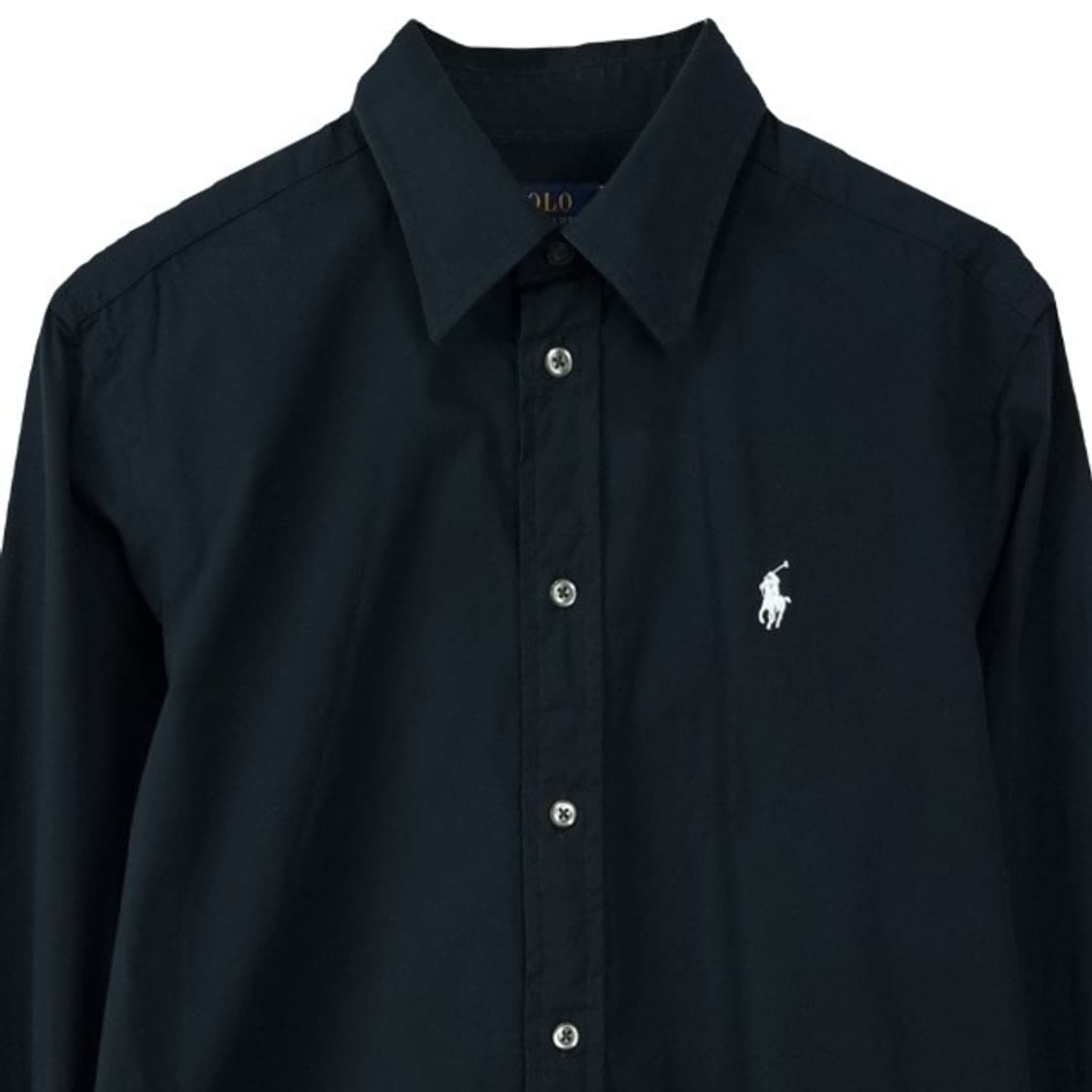 [폴로 랄프로렌] 포니 로고 자수 클래식핏 셔츠 블랙 M19993 상품이미지4