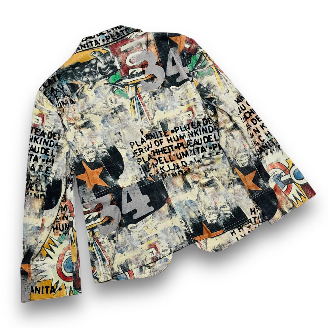 Cura Picasso Lettering Art Blazer Jacket 상품이미지4