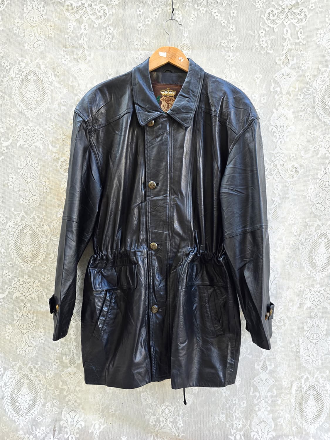 90s 양가죽 사파리 자켓 상품이미지1