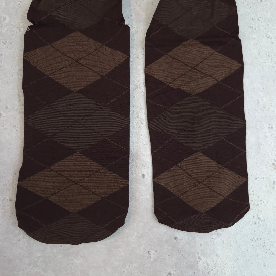 브라운 아가일 체크 타이즈 팬티스타킹 상품이미지4