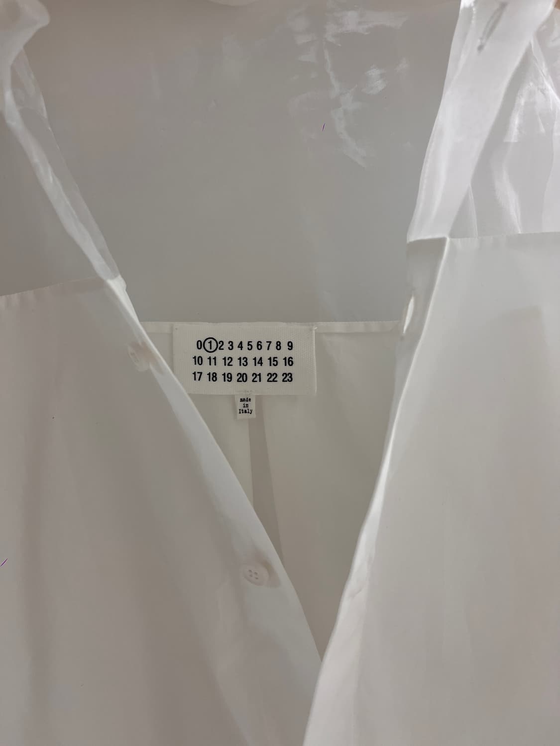 메종 마르지엘라 시스루 화이트 셔츠 36 상품이미지7