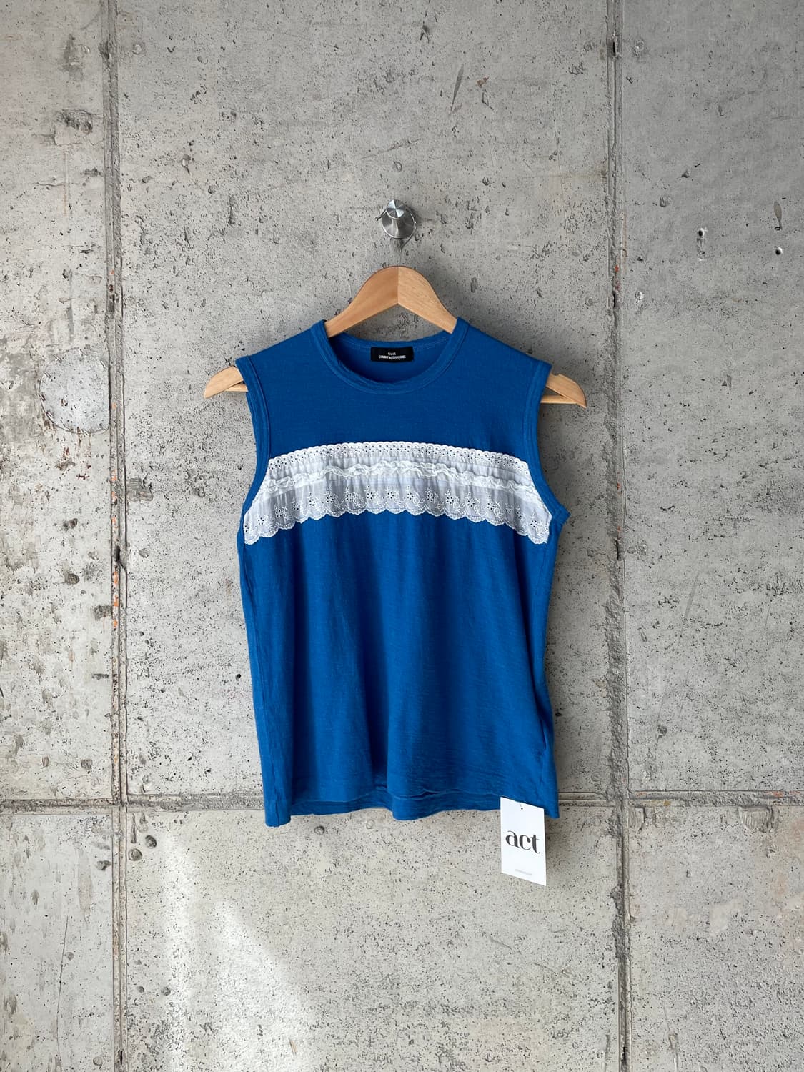 Comme des Garcons 꼼데가르송 레이스 탑 블루 상품이미지6