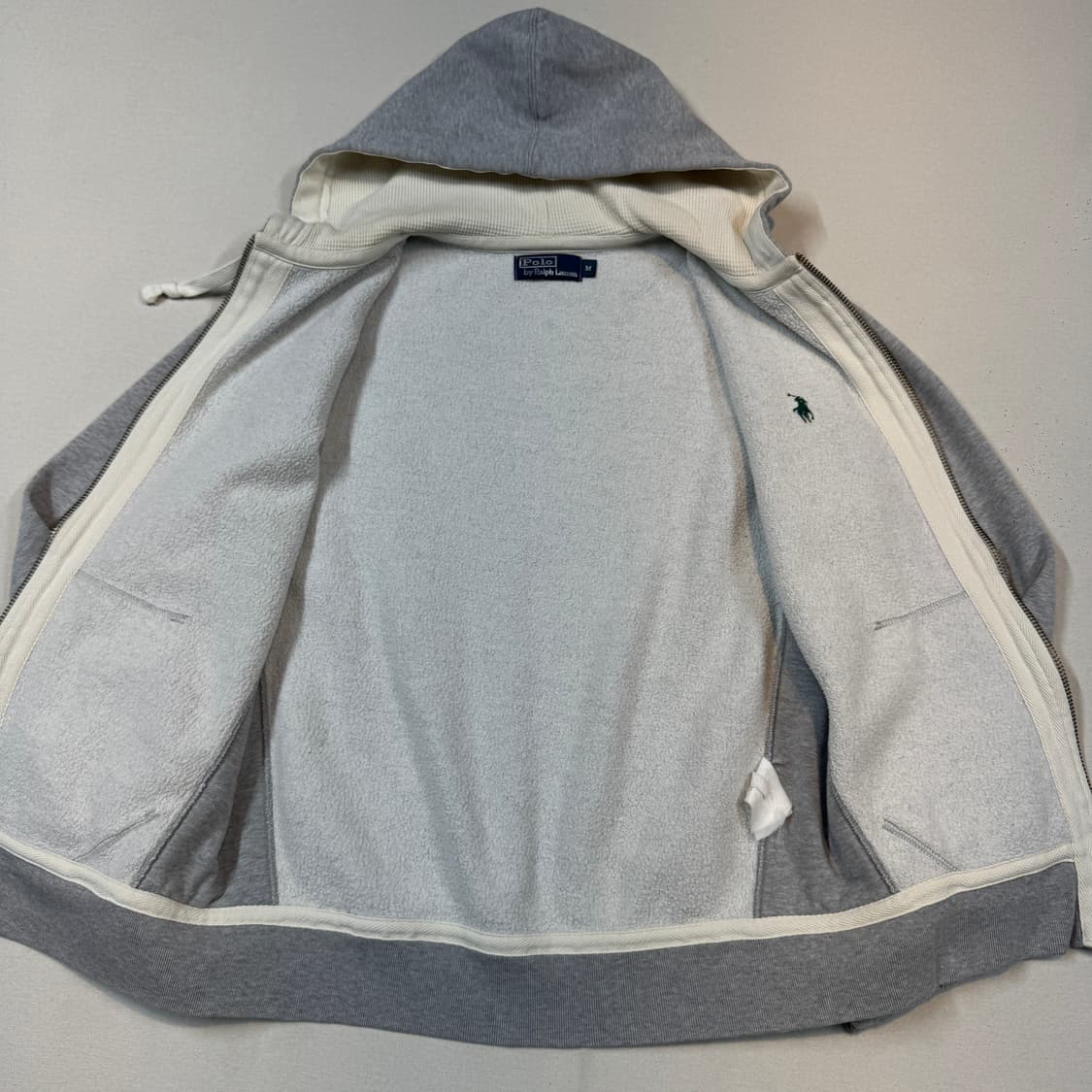M) 폴로 랄프로렌 두산 써멀 후드집업 그레이 상품이미지5