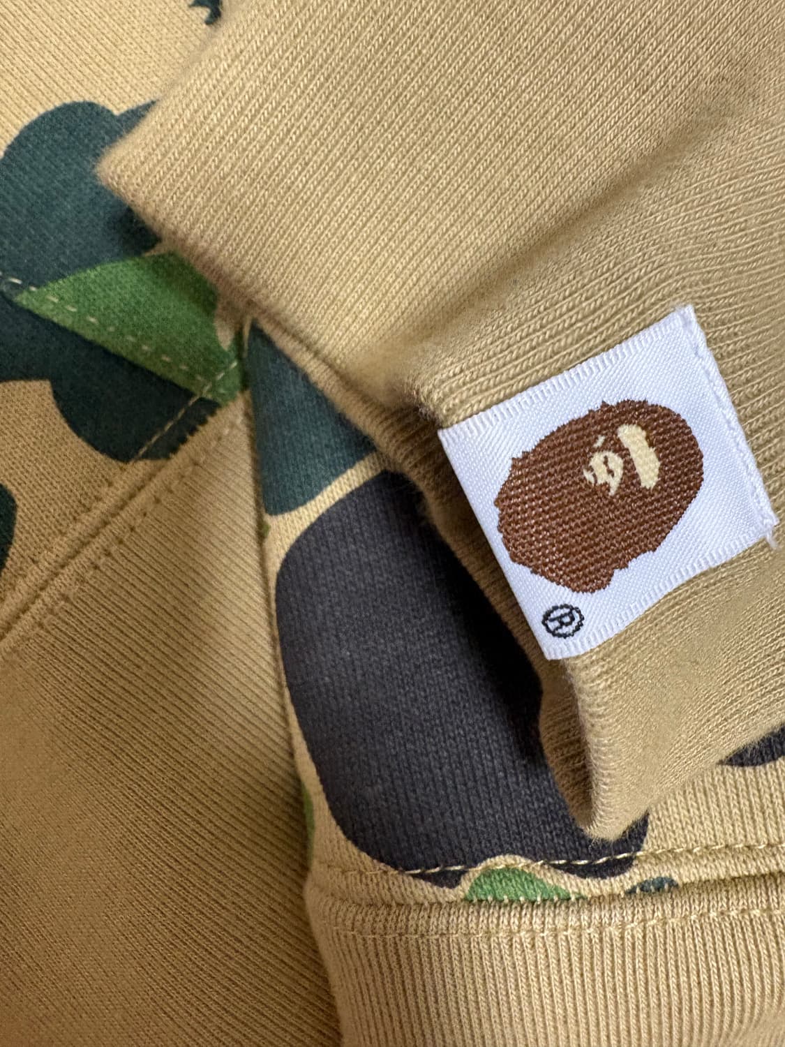 베이프 ABC 카모 세컨드 에이프 풀 집 후드 그린 상품이미지6