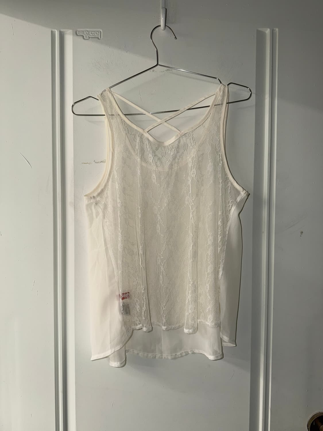 일본빈티지 시스루 레이스 슬리브리스 민소매 상품이미지4