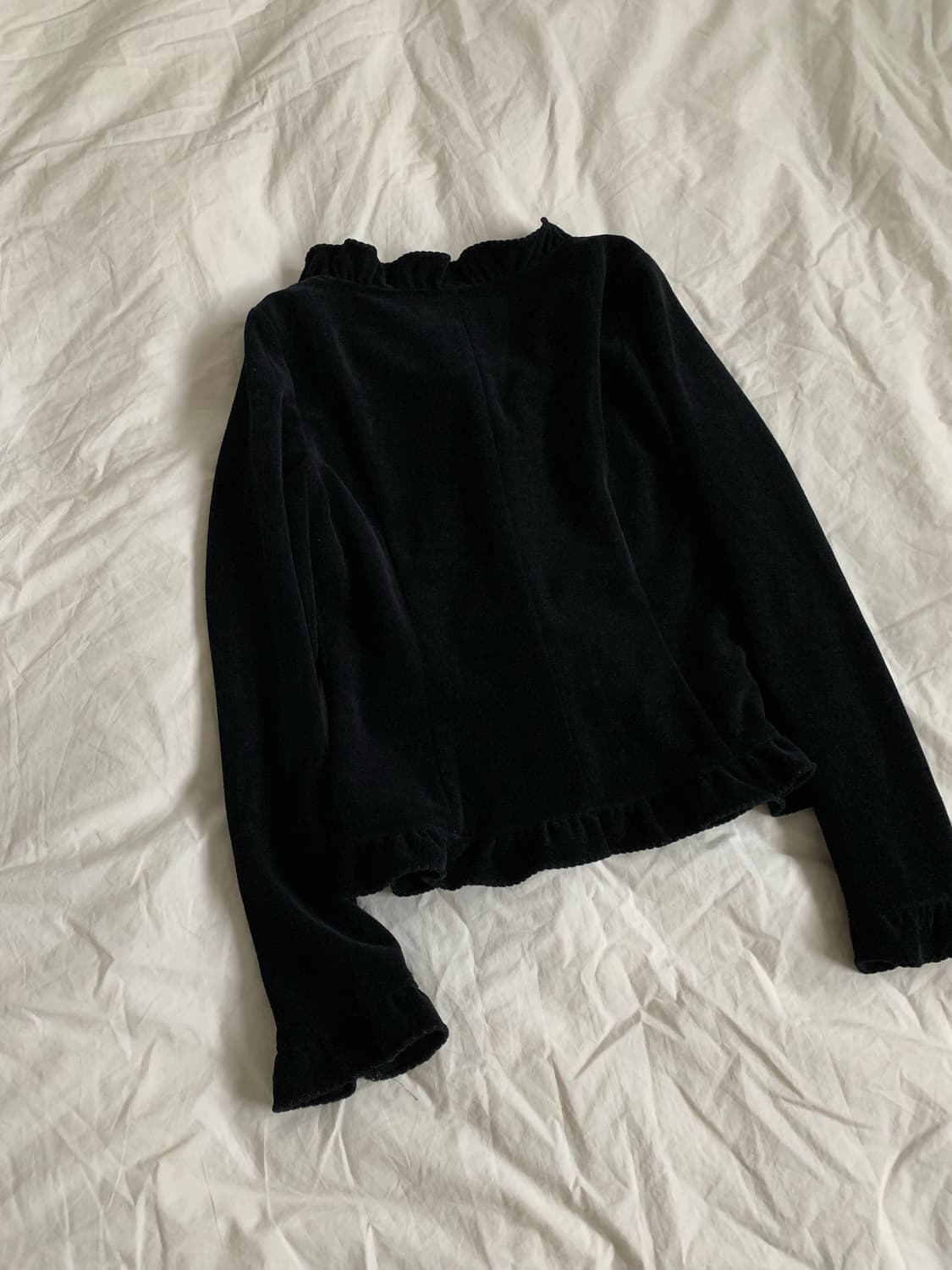 벨벳 프릴 가디건 상품이미지6