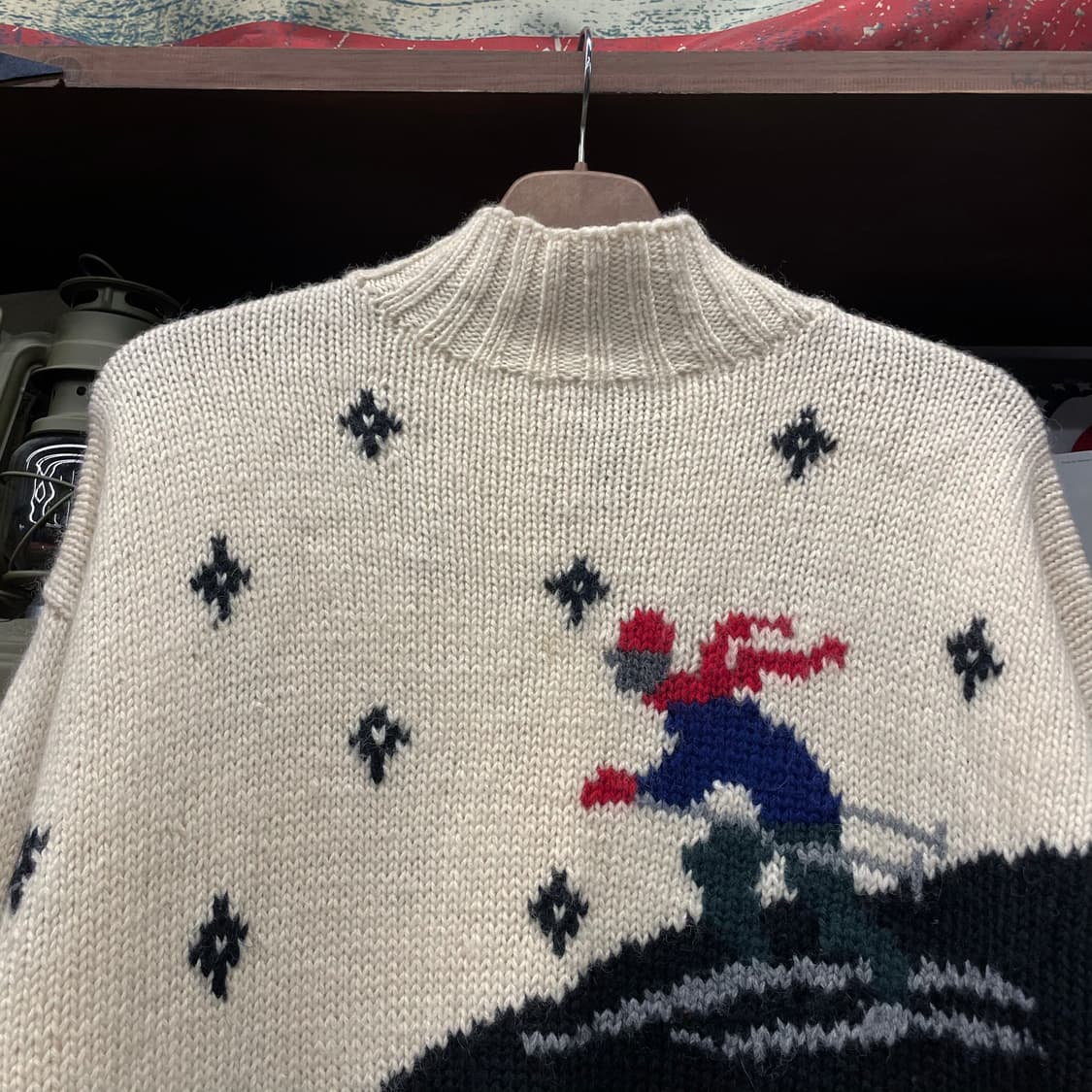 90s 폴로 랄프로렌 스키 핸드 울 목폴라 니트 스웨터 상품이미지3