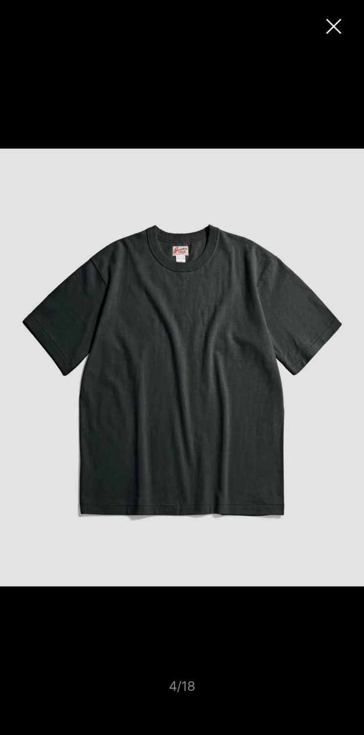 브론슨 루프휠 튜블라 티셔츠(vintage black) 상품이미지1