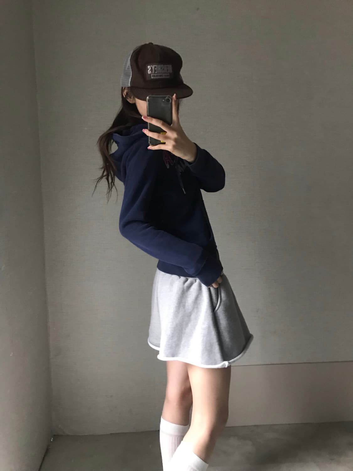 홀리스터 네이비 투웨이 후드집업 상품이미지2